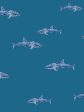 Spotted Shark  Wallpaper by Tea Collection - Cadet Blue For Cheap