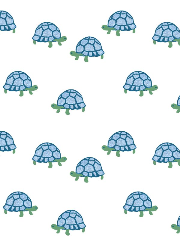 Tortoise  Wallpaper by Tea Collection - White Online Sale