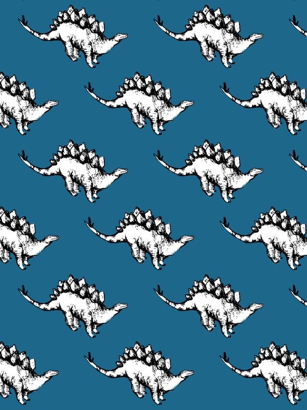 Dinos  Wallpaper by Tea Collection - Cadet Blue Sale