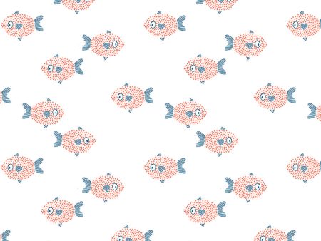 School of Fish  Wallpaper by Tea Collection - White Online Hot Sale