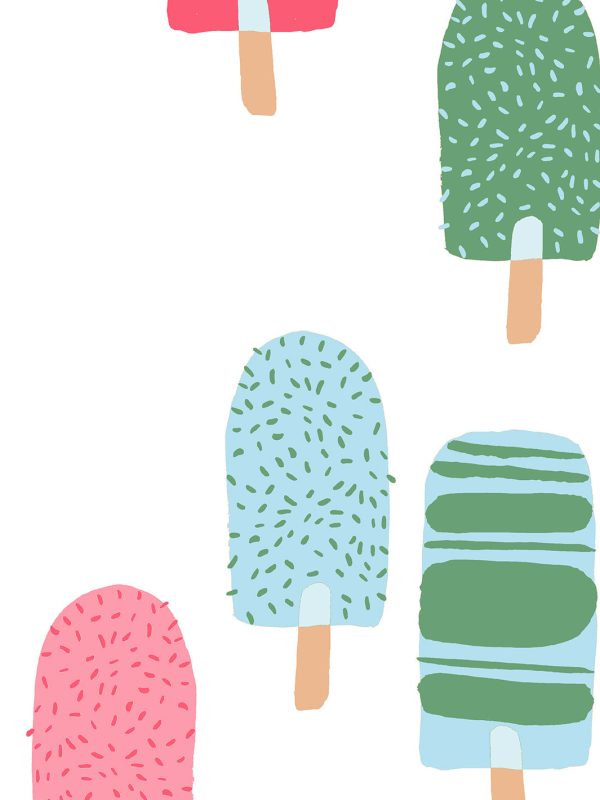 Popsicles  Wallpaper by Tea Collection - Strawberry Shortcake Online now