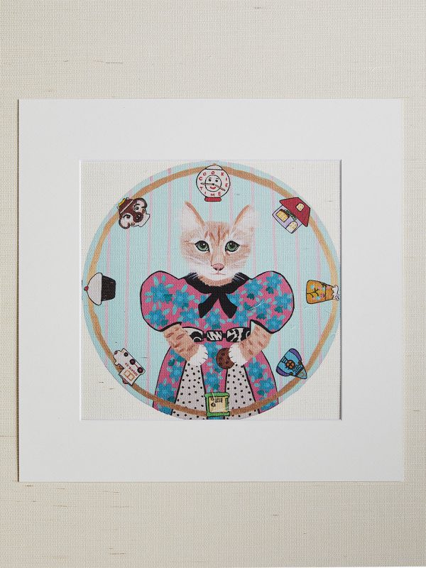 Cookie Jar Kitten  by Carly Beck Art Print Sale