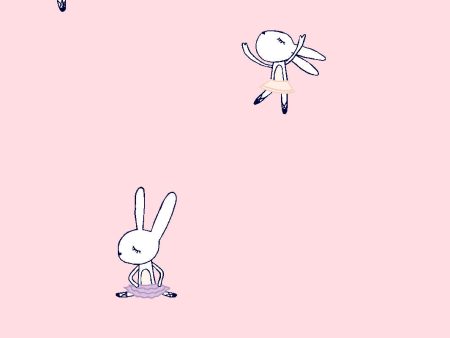 Ballet Bunnies  Wallpaper by Tea Collection - Ballet Slipper Sale