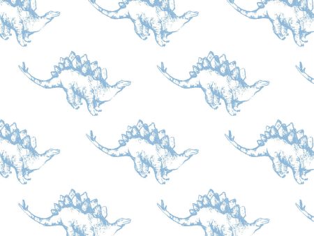 Dinos  Wallpaper by Tea Collection - Cornflower For Sale