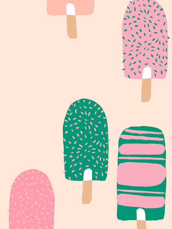 Popsicles  Wallpaper by Tea Collection - Peach For Discount