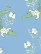 Gator Garden  Wallpaper by Tea Collection - Cornflower For Sale