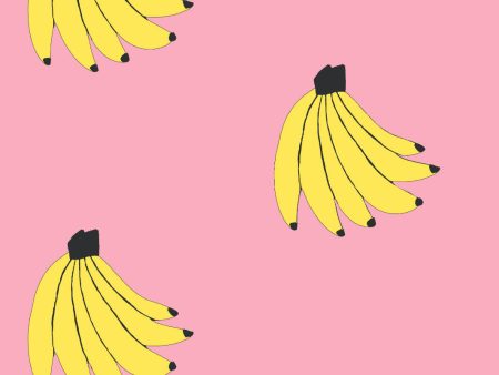 Bananas  Wallpaper by Tea Collection - Bubblegum For Discount