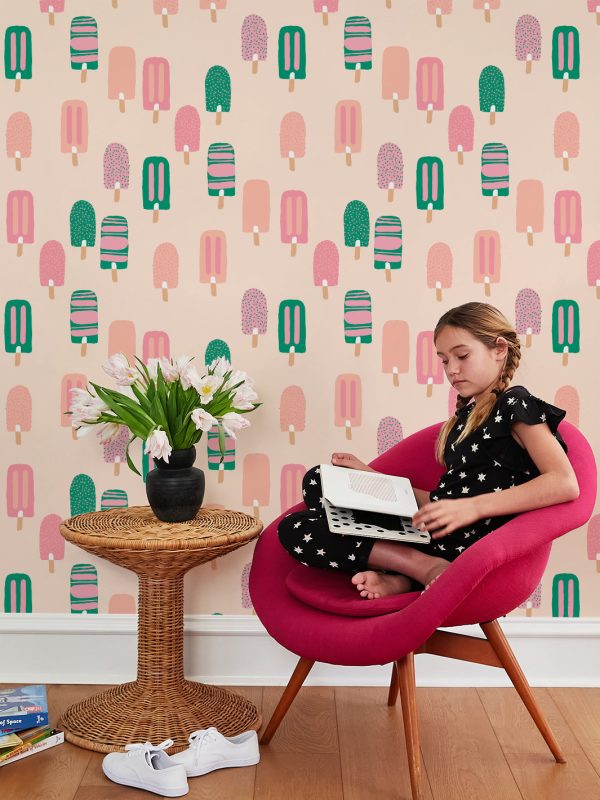 Popsicles  Wallpaper by Tea Collection - Peach For Discount