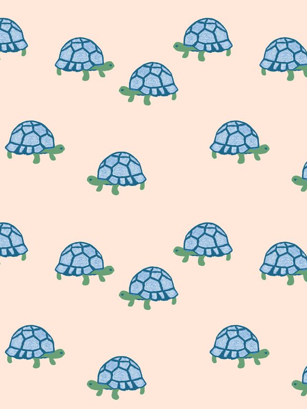 Tortoise  Wallpaper by Tea Collection - Peach Discount