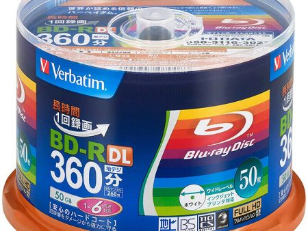 Verbatim Blank Blu-ray BD-R DL VBR260RP50SV1 50GB 1-6x JAPAN OFFICIAL For Discount