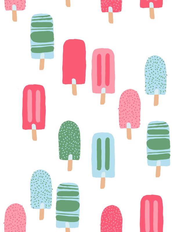 Popsicles  Wallpaper by Tea Collection - Strawberry Shortcake Online now