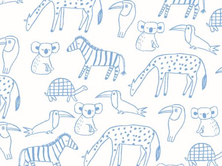 Zoo Party  Wallpaper by Tea Collection - Denim Supply