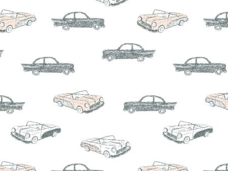 Classic Cars  Wallpaper by Tea Collection - Peach Online Hot Sale