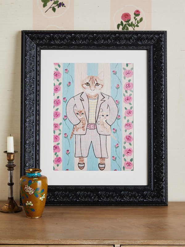 Petunia And Her Boys  by Carly Beck Art Print For Discount