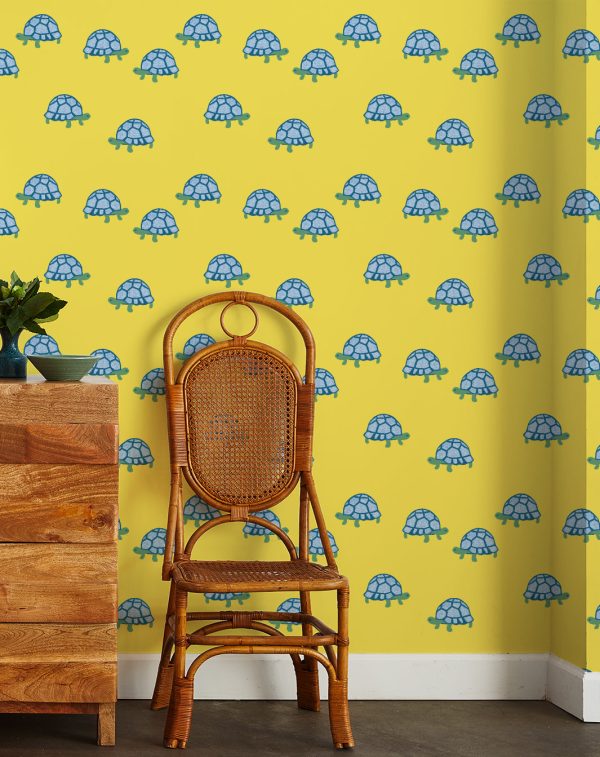 Tortoise  Wallpaper by Tea Collection - Daffodil Discount