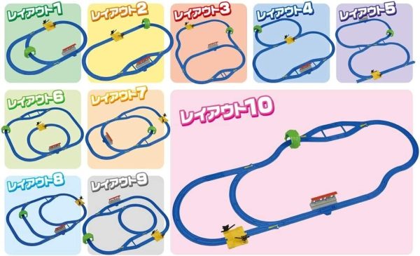 Takara Tomy Pla-rail Basic Set 10 Layouts JAPAN OFFICIAL Fashion