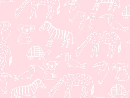 Zoo Party  Wallpaper by Tea Collection - Ballet Slipper on Sale