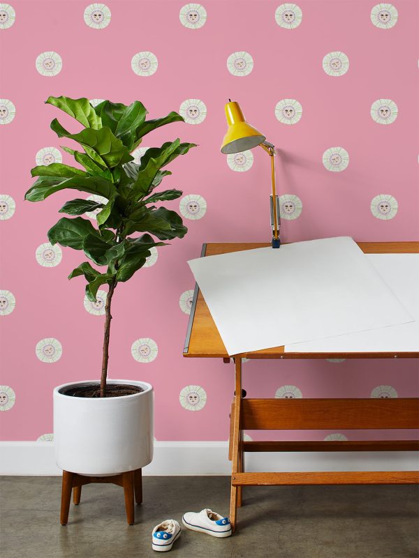 Rising Sun  Wallpaper by Tea Collection - Pink Supply