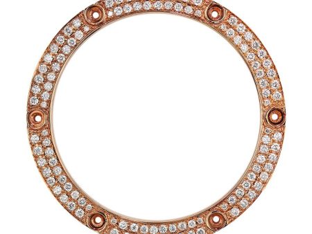 Custom Rose Gold Diamond Set Bezel for Hublot Big Bang 41mm Discount