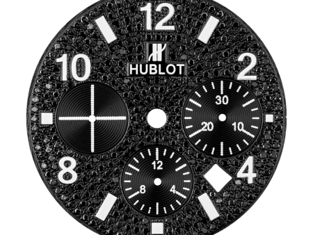 Hublot Big Bang 44mm Black Diamond Pave Custom Dial Discount