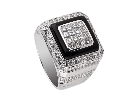 Tim4Diamonds White Gold Onyx Ring Online