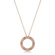 Custom Rose Gold Necklace with Diamonds Discount