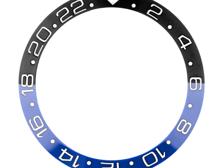 Custom Bezel Insert for Rolex GMT-Master II Blue Black Hot on Sale