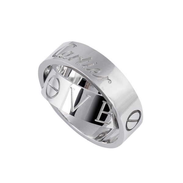 Time4Diamonds Custom White Gold Double Ring Online Sale