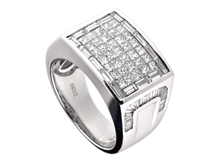 Time4Diamonds Mens White Gold Ring Online now