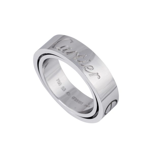 Time4Diamonds Custom White Gold Double Ring Online Sale