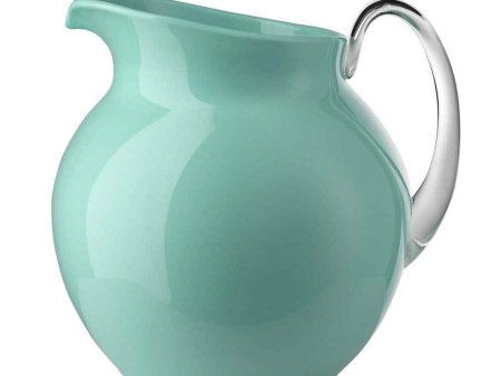 PALLA GLAZED PITCHER IN AQUAMARINE Online Hot Sale