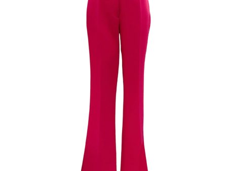 Barbara Bui Raspberry Wide Leg Crepe Pants Cheap