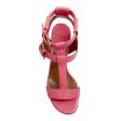 Laurence Dacade Pink Leather Daho Gladiator Sandals Online now