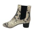 Isabel Marant Ivory Multi Snake Print Leather Booties Online Hot Sale