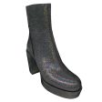 3.1 Phillip Lim Silver Glitter Metallic Platform Boots on Sale