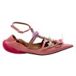 13 09 SR Pink Patent Embellished Tootsy Ballet Flats Fashion