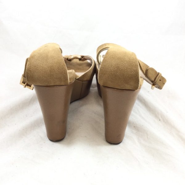 Ferragamo Suede Wedge Sandal. Size 9 Discount