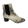 Isabel Marant Ivory Multi Snake Print Leather Booties Online Hot Sale