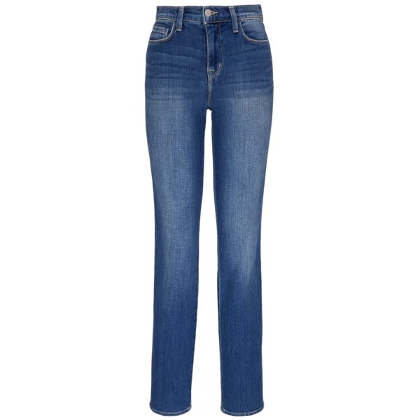 L Agence Sequoia Dean Mid Rise Slim Straight Jeans Discount