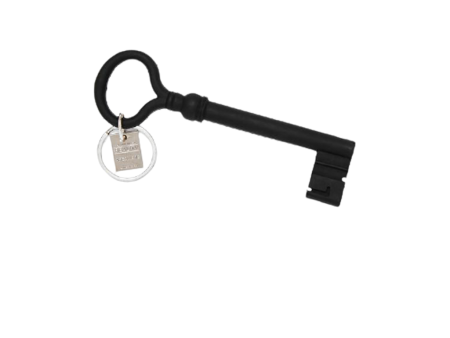 18th CENTURY ITALIAN KEY KEYCHAIN IN BLACK Discount