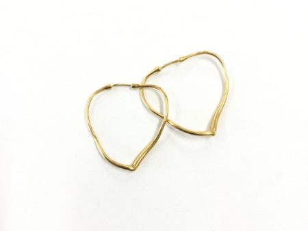 Tiffany & Co. Elsa Peretti 18K Open Heart Earrings Online Sale