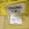 Chanel Yellow Sleeveless Square Neck Silk Crepe Cocktail Dress Online