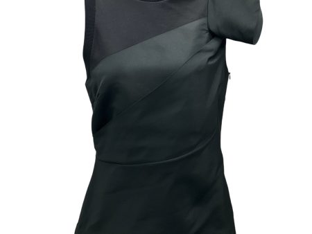 Alexander McQueen Black 2023 Asymmetric Sleeveless Top For Discount