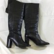 Chanel Mid-Thigh Leather Boots. Size 37.5 For Discount