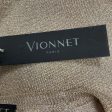 Vionnet Gold Shimmer Long Sleeved Roundneck Wool Knit Sweater Hot on Sale