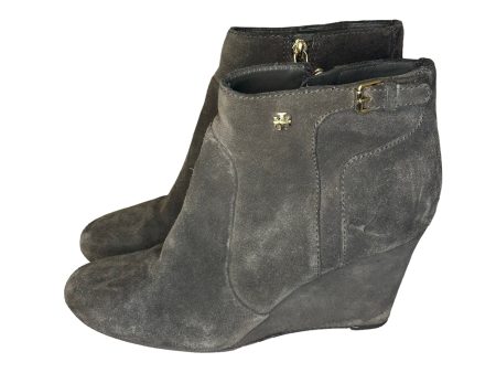 Tory Burch Brown Suede Wedges For Sale