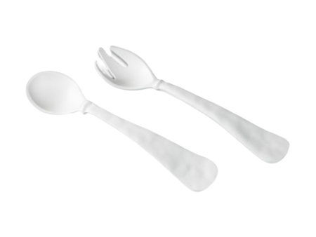 NUBE SALAD SERVERS  IN MATTE WHITE Hot on Sale