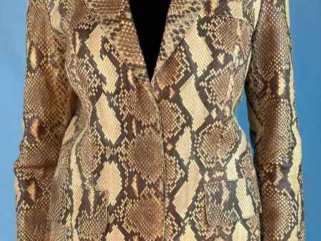 Gucci Spring 2000 Python Leather Jacket For Sale