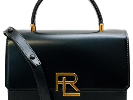 Ralph Lauren Black RL 888 Box Calfskin Top Handle Bag Online now