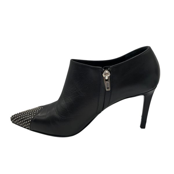 Saint Laurent Black Palladio Studded Leather Ankle Booties Online now